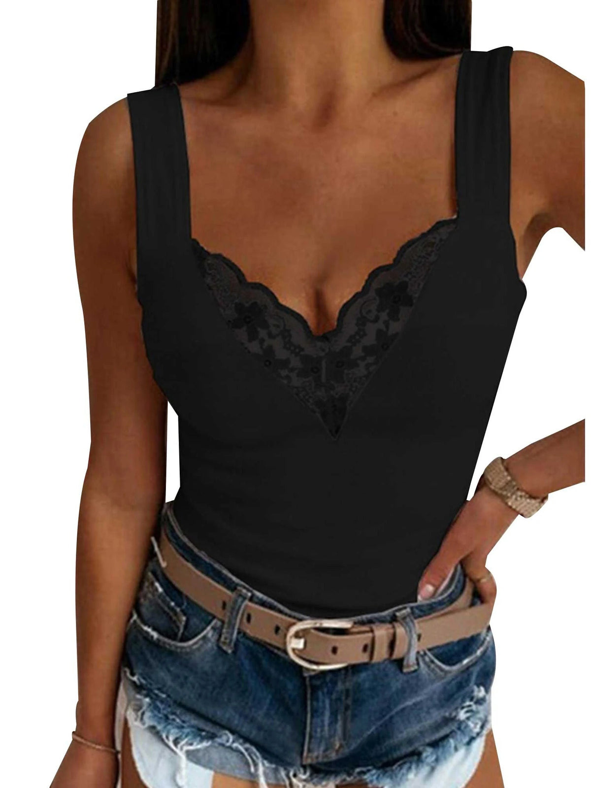 Women's Clothing Sexy Lace Tank Top For Ladies - American Thistle Women's Clothing Sexy Lace Tank Top For Ladies