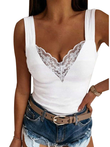 Women's Clothing Sexy Lace Tank Top For Ladies - American Thistle Women's Clothing Sexy Lace Tank Top For Ladies