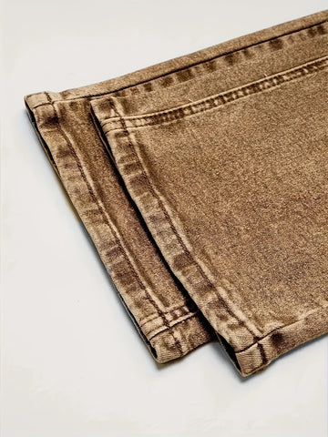 Women's color denim fashion personality stretch denim bell - bottom pants - American Thistle Women's color denim fashion personality stretch denim bell - bottom pants