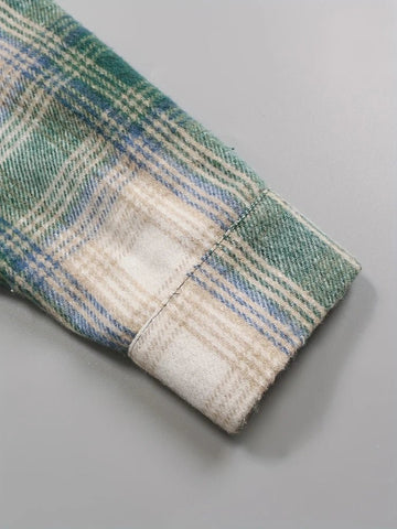 Women's Flannel Plaid Shirt Jacket - American Thistle Women's Flannel Plaid Shirt Jacket