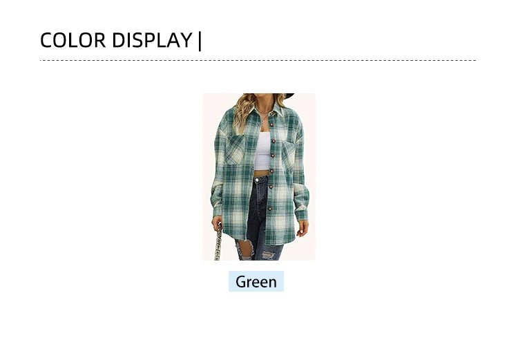 Women's Flannel Plaid Shirt Jacket - American Thistle Women's Flannel Plaid Shirt Jacket