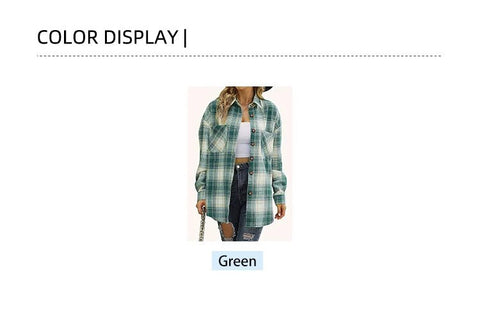 Women's Flannel Plaid Shirt Jacket - American Thistle Women's Flannel Plaid Shirt Jacket