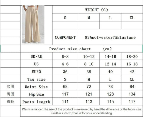 Women's High Waist Pants Casual Pocket Wide Leg Pants For Women Apricot Baggy Pants Ladies Summer Office Trousers - American Thistle Women's High Waist Pants Casual Pocket Wide Leg Pants For Women Apricot Baggy Pants Ladies Summer Office Trousers