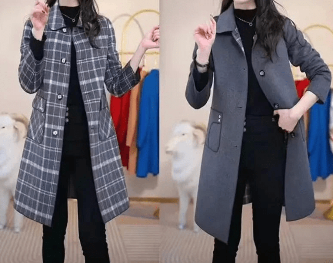 Women's Plaid Wool Coat Thick Velvet Thickened Warm Mid - Long Jackets Hooded Warm Woolen coat Ladies Winter Jacket Faux Fur Coat - American ThistleWomen's Plaid Wool Coat Thick Velvet Thickened Warm Mid - Long Jackets Hooded Warm Woolen coat Ladies Winter Jacket Faux Fur Coat