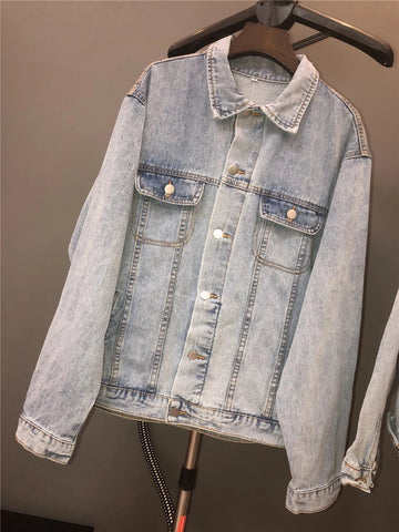 Women's Rhinestones Tassels Denim Coat Loose Diamonds Beaded Fringed Jeans Jacket Bomber Cowboy - American Thistle Women's Rhinestones Tassels Denim Coat Loose Diamonds Beaded Fringed Jeans Jacket Bomber Cowboy