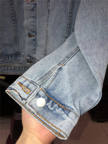 Women's Rhinestones Tassels Denim Coat Loose Diamonds Beaded Fringed Jeans Jacket Bomber Cowboy - American Thistle Women's Rhinestones Tassels Denim Coat Loose Diamonds Beaded Fringed Jeans Jacket Bomber Cowboy