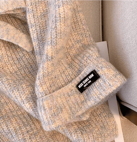 Women's Soft Elegant Sweater Dress Long Sleeved Pullover Knitted Mid - length Top - American Thistle Women's Soft Elegant Sweater Dress Long Sleeved Pullover Knitted Mid - length Top