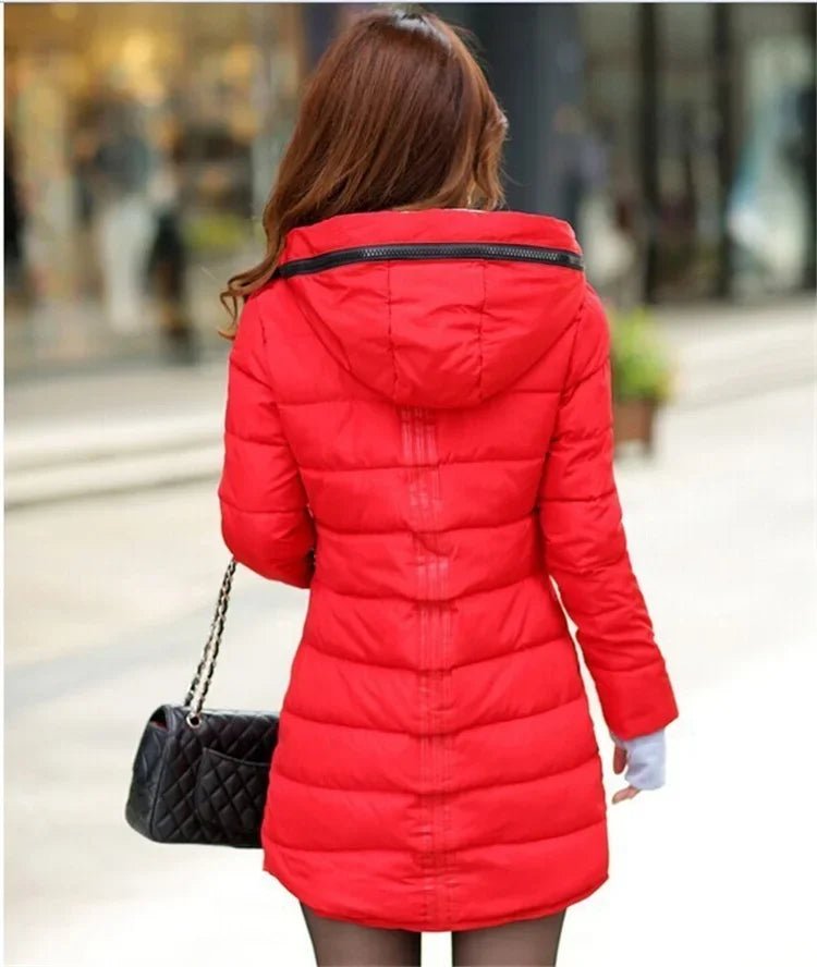 Women's Waterproof Down Cotton Jacket Autumn Winter Long Parkas Overcoat Warm Thick - American Thistle Women's Waterproof Down Cotton Jacket Autumn Winter Long Parkas Overcoat Warm Thick