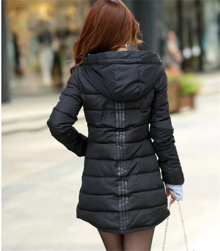 Women's Waterproof Down Cotton Jacket Autumn Winter Long Parkas Overcoat Warm Thick - American Thistle Women's Waterproof Down Cotton Jacket Autumn Winter Long Parkas Overcoat Warm Thick