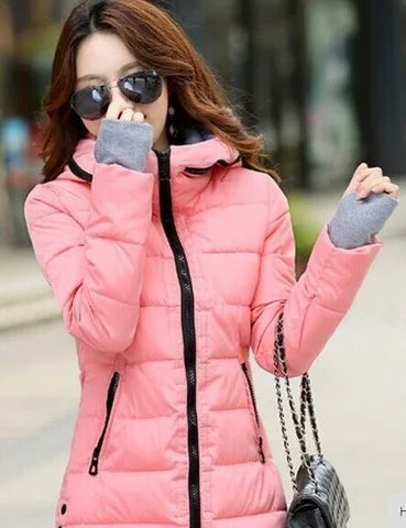 Women's Waterproof Down Cotton Jacket Autumn Winter Long Parkas Overcoat Warm Thick - American Thistle Women's Waterproof Down Cotton Jacket Autumn Winter Long Parkas Overcoat Warm Thick