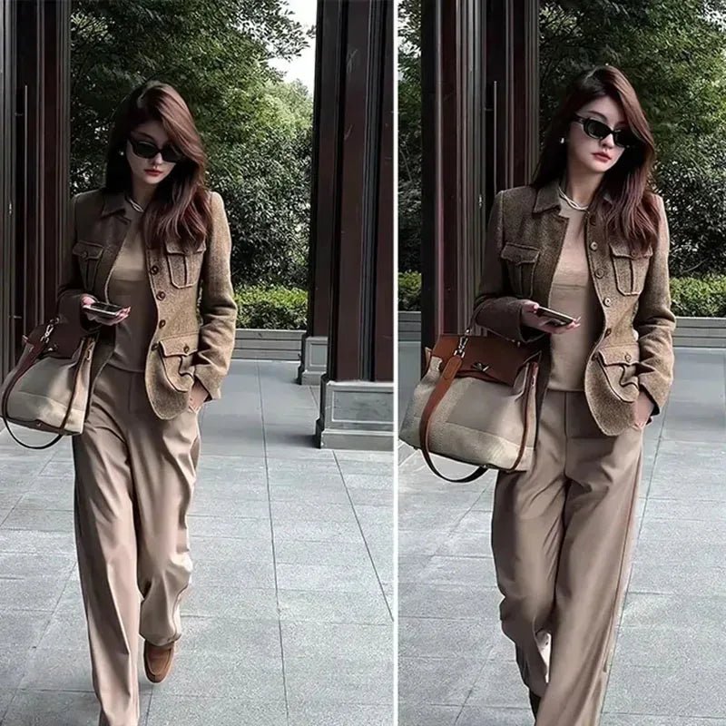 Women's Wool Jacket Winter Retro Slim High End Female Short Coat Fashion Comfortable Ladies Overcoat - American Thistle Women's Wool Jacket Winter Retro Slim High End Female Short Coat Fashion Comfortable Ladies Overcoat
